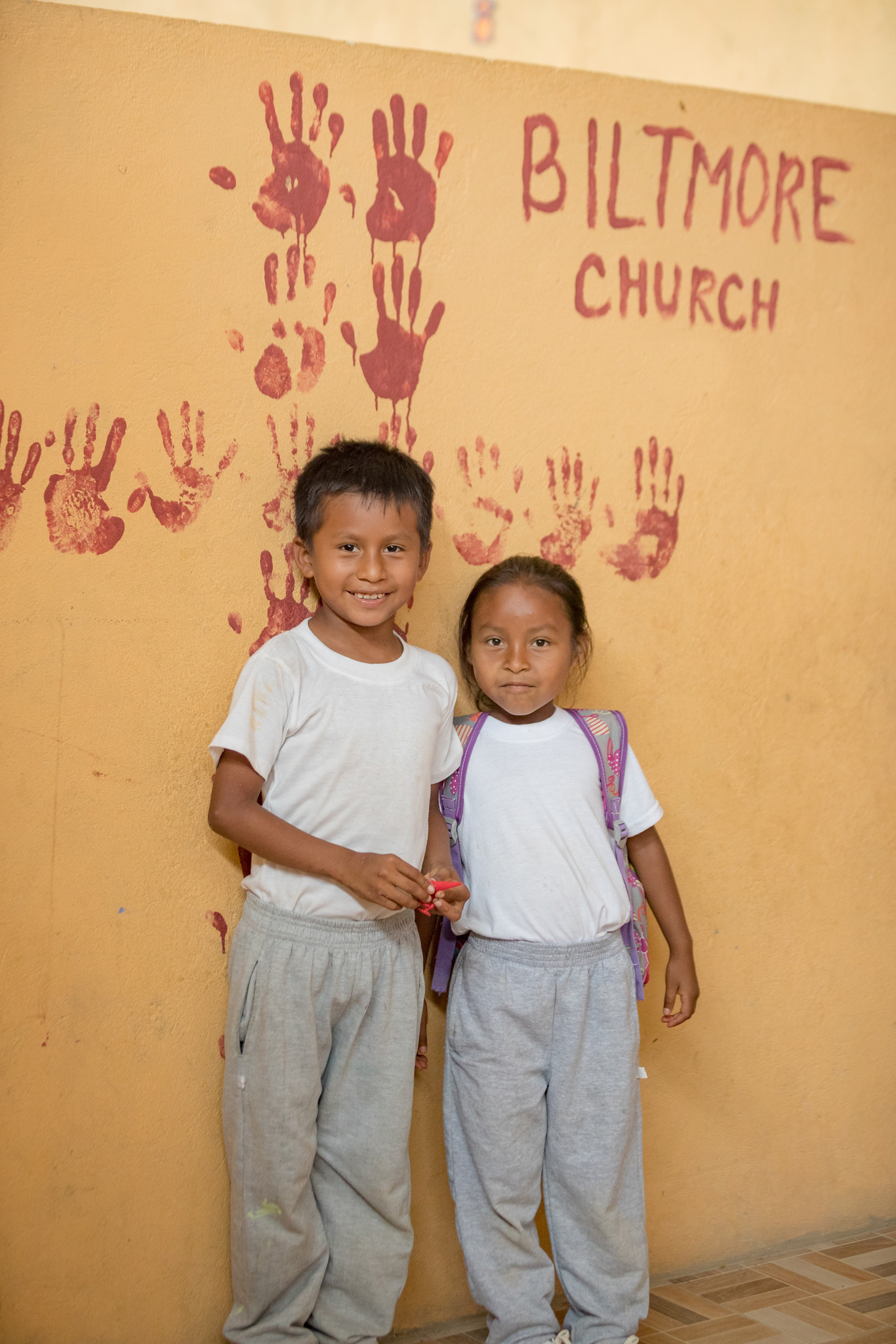 Children at a ministry partner site